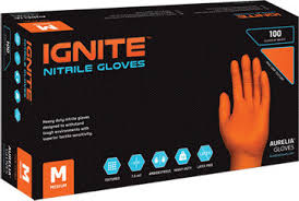 Γάντια Νιτριλίου Aurelia Ignite χωρίς τάλκ (10 πακέτα)